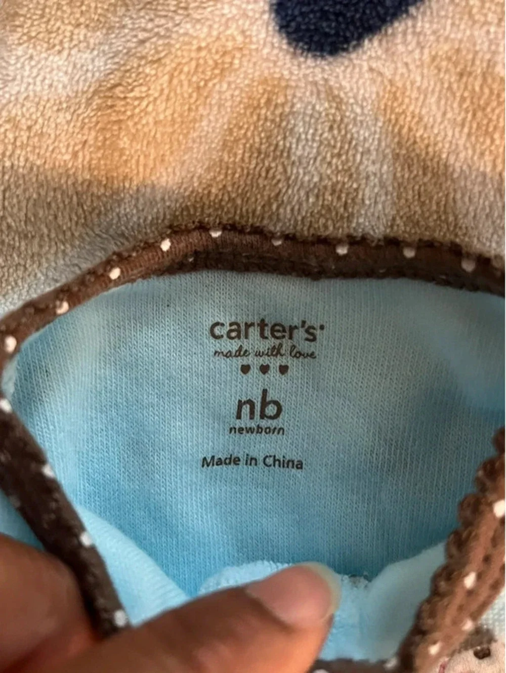 Carter’s Newborn Polka Dot Cupcake Footed Sleeper with Bows